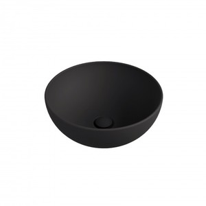Flaminia App moderno artistico lavandino ovale da 40mm lavabo da bagno in finitura opaca realizzato in pietra artificiale per uso domestico alberghiero - Product Image 1