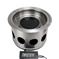 Table de barbecue multifonctionnelle sans fumée pour usage commercial, table de barbecue intégrée auto-purifiante pour la restauration