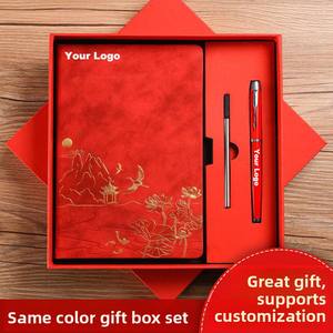 2025 nuovo regalo di laurea personalizzato con copertina rigida in pelle per ufficio prodotti promozionali di fascia alta Set regalo per appunti - Product Image 2