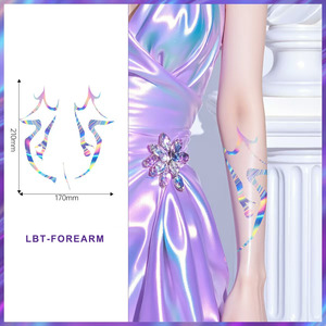 Halloween Temporary <b>Tattoo</b> Sticker Heat Transfer <b>Paper</b> Decal for Cosplay Dance Face Prop Party Event Festival Supply Use - Product Image 3