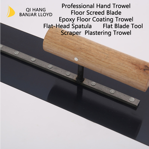 Truelle de peintre carrée industrielle en acier inoxydable, acier bleu, pour enduit, plâtre, colle, manche en plastique - Product Image 4