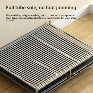 Jaula para Perros Grande Apilable para Interiores con Bandeja Inferior de Plástico, Jaula Plegable de Acero Inoxidable Resistente a Impactos - Product Image 4