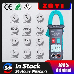 มิเตอร์วัดกระแสไฟฟ้าแบบดิจิตอล ZOYI 600A True RMS แบบหนีบอัจฉริยะ พร้อมฟังก์ชั่นอัตโนมัติ วัดค่าได้ถึง 6000 แอมป์ มัลติมิเตอร์วัดแรงดันไฟฟ้ากระแสสลับ ความถี่ โอห์ม และแรงดันไฟฟ้าแบบไม่สัมผัส - Product Image 2