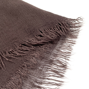 แฟชั่นมาใหม่ล่าสุดผ้าพันคอย่นผ้าวิสคอตตอนย้อมสีล้วนย้อมด้วยมือผ้าพันคอผ้าฝ้ายเรยอนโมดอลฮิญาบผ้าคลุมไหล่มีรอยยับมีพู่ - Product Image 3