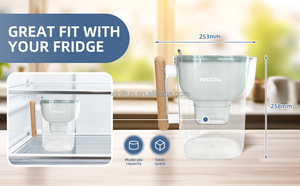 เหยือกกรองน้ำแบบแมนนวล <span class=keywords><strong>Bluetech</strong></span> เครื่องกำจัดคลอรีนแบคทีเรียในจีนพร้อมตัวบ่งชี้ - Product Image 6