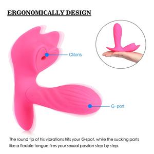 Innovativo Vibratore a Doppia Testa con Funzione di Aspirazione, 10 Modalità di Vibrazione per Stimolazione del Punto G e Clitoridea, Giocattoli Sessuali - Product Image 2