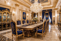 Service de design d'intérieur pour grandes maisons classiques, ensemble de meubles européens de luxe, fournisseur de solutions complètes pour l'aménagement