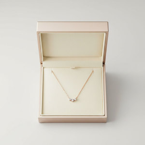 Joyería fina de alta calidad en oferta, collar con colgante de tres diamantes en oro rosa macizo de 18 quilates con diamantes naturales auténticos para mujer, ideal para regalo. - Product Image 6