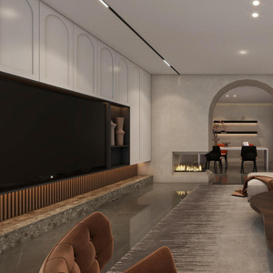 Mueble de TV Modular Moderno Hecho a Medida - Muebles Ecológicos para Sala de Estar con Almacenamiento - Fabricación Personalizada en Fábrica - Product Image 1