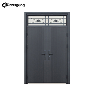 Exterior Front Entry <strong>Doors</strong> With Ventilator Modern Steel Security <strong>Door</strong> for House Built-In Air Vent Sliding Window - Product Image 3