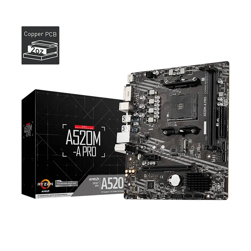 Computer Moederbord Ondersteunt Cpu 5600x/5600G/5700G (Amd A520/Socket Am4) Voor Msi A520M-A Pro