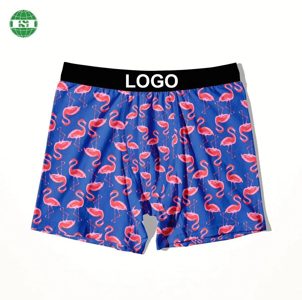 Flamingo print men's underwear customized graphic all over boxer briefs full customization with your tech pack