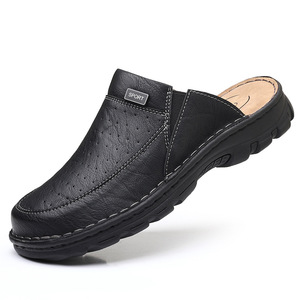 Zuecos Negros de Punta Cerrada con Etiqueta Deportiva y Suela Gruesa para Uso Casual al Aire Libre, Talla para Adultos, 3.5 cm o Más - Product Image 5