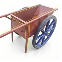 Carro de Mano Plegable Industrial de Alta Capacidad (300 kg), con Ruedas Dobles Reforzadas y Recubrimiento en Polvo, para Venta al Por Mayor