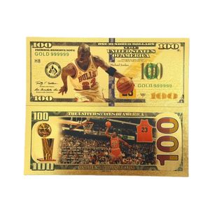 Billete de Dólar Estadounidense de Baloncesto Jordan de 2026, 6 Tipos, Chapado en Oro de 24k para Colección - Product Image 6