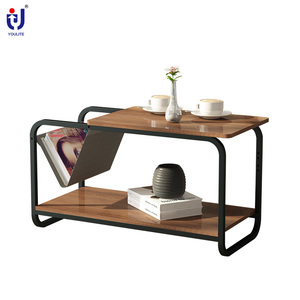 طاولات قهوة حديثة بتصميم رف للمنزل - Product Image 2