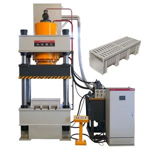 Presse hydraulique de 630/800 tonnes pour la fabrication de plaques de couverture de canaux de drainage en forme de U en matériaux composites - Product Image 5
