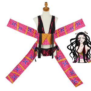 Disfraz de Cosplay de Daki de Sexto Grado de Upper Moon, Tela con Estampado Rosa, Traje de Juego de Rol de Anime - Product Image 2