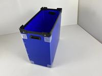Conteneur en plastique ondulé pliable, réutilisable, en feuille creuse de PP, boîte de transport pliable, gain de place pour la distribution en entrepôt