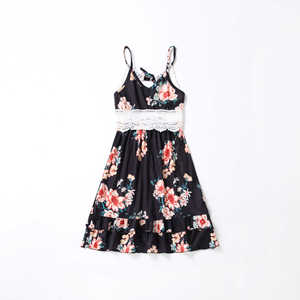 P112116 familia madre hija Padre hijo bebé patrón de flores a juego madre vestido papá <span class=keywords><strong>y</strong></span> niño <span class=keywords><strong>camiseta</strong></span> familia juego trajes - Product Image 3