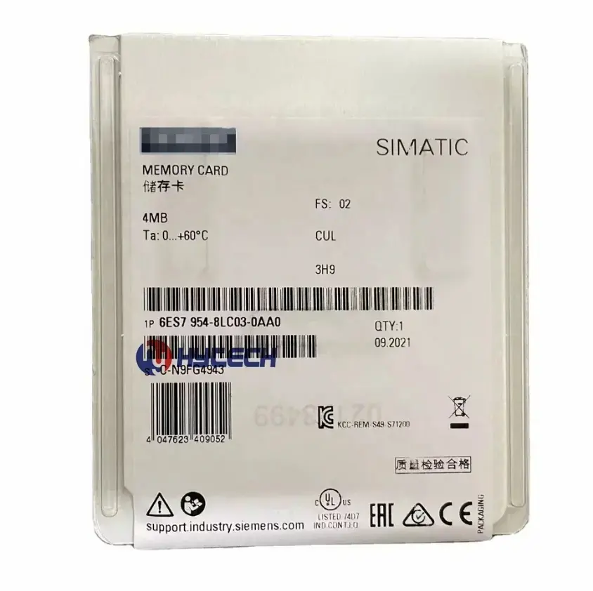 SIEMENS-tarjeta de memoria SIMATIC S7 3 V Flash 4 MB, 6ES7954-8LC03-0AA0 para S7-1x 00 CPU/sinamic