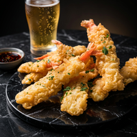 Camarones Empanizados Congelados al por Mayor, Tempura Panko, Langostinos Fritos, Mariscos Empanizados Procesados, Exportación para Restaurantes y Servicios de Catering Comercial