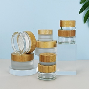 Tarro de Vidrio Esmerilado de 200 ml, 150 ml, 100 ml, Tarros de Vidrio Vacíos para Cosméticos de 50 ml, 30 ml, 15 ml, Tarro de Vidrio con Tapa de Bambú para Crema Facial - Product Image 6