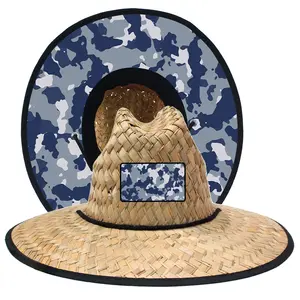 Macchina fotografica naturale vuota Cosplay scudo da giardino cappello da uomo con orecchie spalancate cappello da Cowboy copertura di paglia