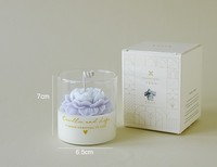Bougie parfumée artisanale en verre, ornement créatif pour mariage, cadeau de Saint-Valentin, petite décoration d'intérieur transfrontalière
