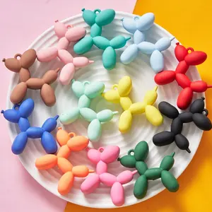 Großhandel 3D Cartoon PVC Schlüssel ring Männer Frauen Paar Schlüssel anhänger Tasche Pink Blau Weiß New Cute Ballon Hund Schlüssel bund
