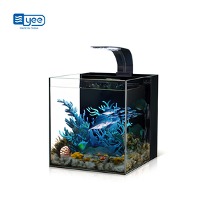 Mini Acquario per Betta con Luce LED per Barriera Corallina, Vasca per Piante Acquatiche da Scrivania, Piccoli Acquari e Accessori - Product Image 2