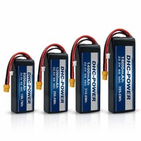 Batterie LiPo semi-solide haute capacité DHC-POWER 22,2V 16S 18000mAh 25C avec cathode LiNiMnCoO2 pour drone, 800 cycles