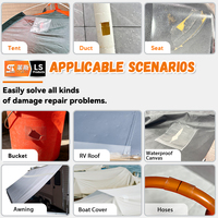 Ruban d'étanchéité imperméable super résistant pour la réparation des fuites de tuyaux en PVC, idéal pour les tuyaux, le verre, les aquariums, les toits et les douches