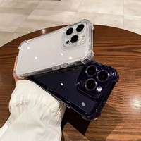 Funda Protectora Transparente de TPU de Alta Calidad con Protección Anticaídas en las Cuatro Esquinas para iPhone 18 17 Pro Max 16 15 14 13 12 11