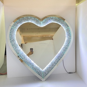 <span class=keywords><strong>Table</strong></span> console en meubles miroir de <span class=keywords><strong>haute</strong></span> qualité avec miroir mural décoratif 3D en verre - Product Image 2