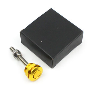 Kit de Pasadores de Capó de Alta Precisión con Bloqueo Rápido, de Aluminio Anodizado Amarillo de 22mm, Botones de Presión para Capó de Coche, Desde China - Product Image 1