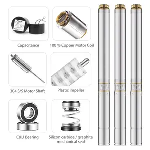 4 Inches High Pressure Stainless Steel Submersible Pump Deep Well Irrigation Water Pumps For Farm Irrigation