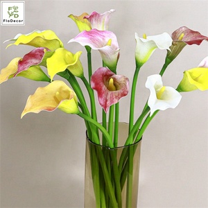 Chất lượng cao cảm ứng thực sự Calla Lily EVA hoa nhân tạo đám cưới trắng trang trí nhà đạo cụ chụp ảnh - Product Image 3