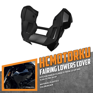 Carénage de moto avec spoiler de menton étendu noir brillant pour <span class=keywords><strong>Harley</strong></span> Touring CVO Street Road Glide 2023 et modèles ultérieurs FLHX FLTRX - Product Image 2