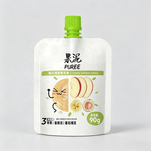 Bolsa Doypack Personalizada con Boquilla, Resellable con Tapa, Grado Alimenticio, Resistente a Niños, Alta Barrera, para Envasado de Alimentos para Bebés y Puré de Frutas, BRC - Product Image 1