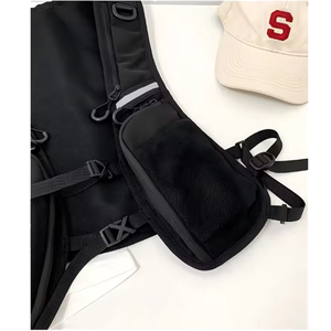 Chaleco Táctico Impermeable de Moda Urbana Hip-Hop para Hombre, Riñonera de Pecho, Mochila Funcional con Bolsillos de Nylon y Cierre de Hebilla - Product Image 3