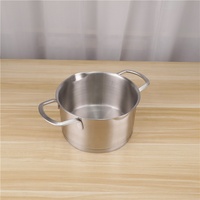 Équipement de restauration commerciale, ensemble de casseroles en acier inoxydable 304, casseroles multifonctionnelles pour soupes, casseroles à lait avec couvercle