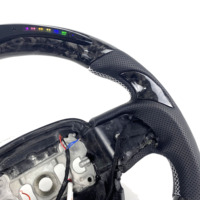 Volant Personnalisé de Course en Fibre de Carbone pour Dodge Charger Challenger Hellcat Charger Challenger SRT RT en Cuir Nappa