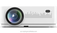 Projecteur de télévision Android 1080P intelligent, faisceau vidéo de film de cinéma maison portable WiFi BT pris en charge 4K avec cadeau