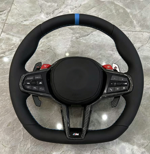 Volant pour <span class=keywords><strong>BMW</strong></span> Série 1 2 3 4 5 6 7 8 I3 I4 X3 X4 X5 X6 <span class=keywords><strong>X7</strong></span> XM M2 M3 M4 M5 M8 M240i G20 G80 G82 G42 G29 F90 en fibre de carbone - Product Image 2
