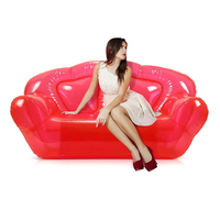 Chaise gonflable en PVC moderne sur mesure en gros, OEM/ODM, couleur et logo personnalisés, certifiée EN71 CE ASTM, taille personnalisée, utilisation intérieure/extérieure
