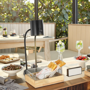 Réchaud électrique en acier inoxydable avec plateau en <span class=keywords><strong>bois</strong></span> pour <span class=keywords><strong>buffet</strong></span> d'hôtel - Product Image 5