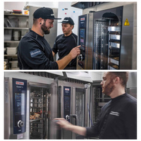 Horno de Vapor Multifuncional Lexin Rational para Cocina Comercial, Versión Computarizada, Universal, de Acero Inoxidable, 380V