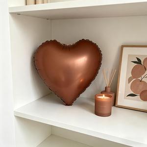 Party Love Balloon Foil Heart Chocolate 45Cm 18In 12 Pcs Bag elegant chocolate-colored foil heart balloon - Product Image 5