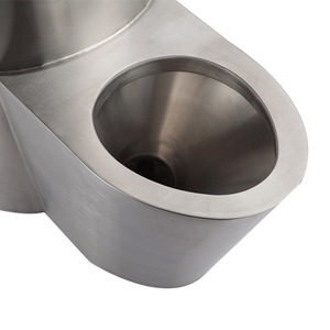 WC monobloc moderne en acier inoxydable à double chasse, personnalisé en gros par Top Factory, avec WC S-9111P(L/R/C) - Product Image 6